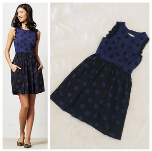 Anthropologie Split Dots Dress Corey Lynn Calter